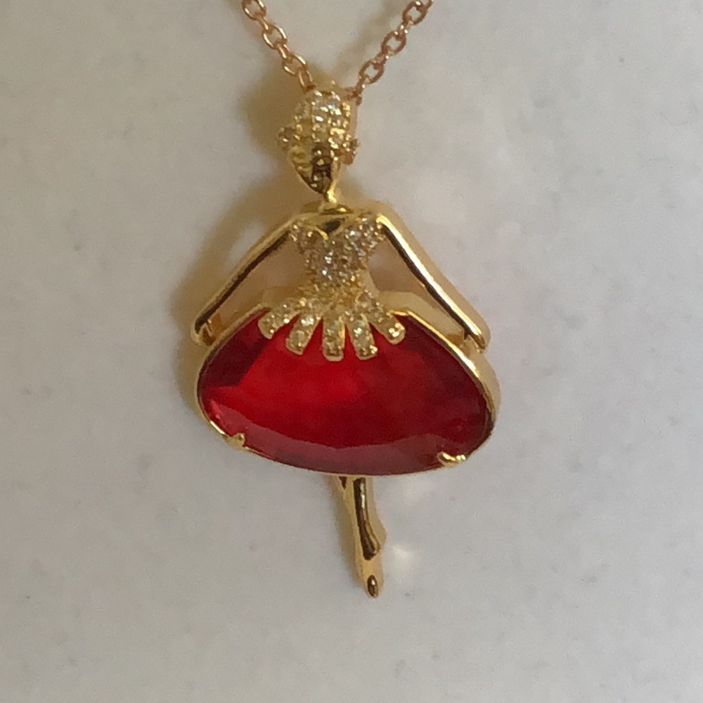 - Dancing Girl Pendant/Necklace - Picture 1 of 14
